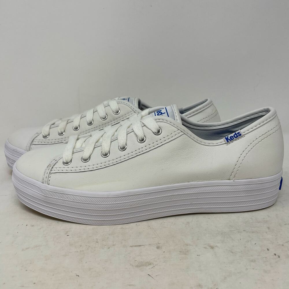 Keds Triple Kick White Leather Sneakers Womens Size 7